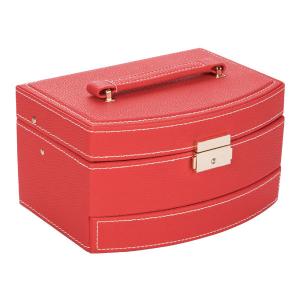 China High Grade Leather Travel Jewelry Organizer , Folding Jewelry Carrying Case factory