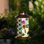 Retro Metal 8LEDs 0.15W Dragonfly Solar Lantern