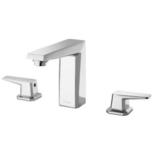 China Two Handle Bathroom Faucets Single Hole 341mm 145mm for Washroom factory