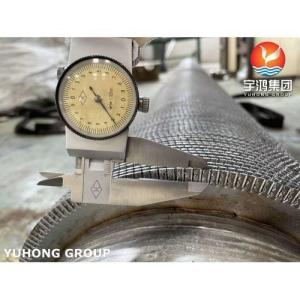 China Welding Fin Tube, Serrated Type, Helical Serrated, Base Tube ASTM A312 TP347 With SS409 Fin Material factory