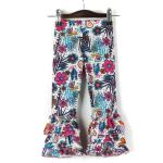 Summer Long Lace Children'S Casual Trousers Skin Friendly Floral Flare Pants