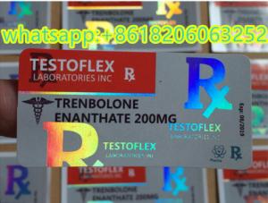 China Cypionate 10ml Pharma Sticker Packing Sust Label factory