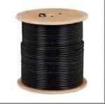 Outdoor RG11 Quad CATV Coaxial Cable with Steel Messenger for CATV Application