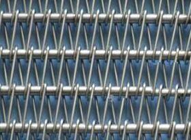 China Flat Round 5mm Stainless Steel Conveyor Belt Stable Structure factory