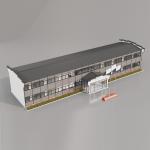 Workshop Warehouse Construction Office Steel Prefabricated House with 50/75