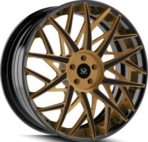 China 22x10 Custom 3PC Forged Aluminum Alloy Rims Matt Bronze Face For RAM 1500 2022 factory