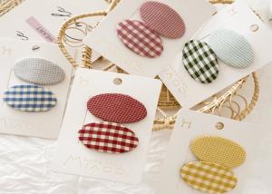 China Girls baby hair clip set DIY INS cute BB clip candy color plaid hair clip wholesale accessories factory