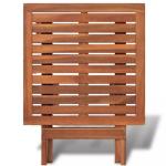 Small Folding Garden Table Side Patio Outdoor Coffee Tea Drinks Teak Wood Picnic