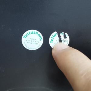 China Permanent Anti Counterfeit Labels Security Eggshell Self Destructive Labels factory