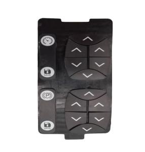 China OEM 70 Shore A Laser Etched Rubber Keyboard Keys factory