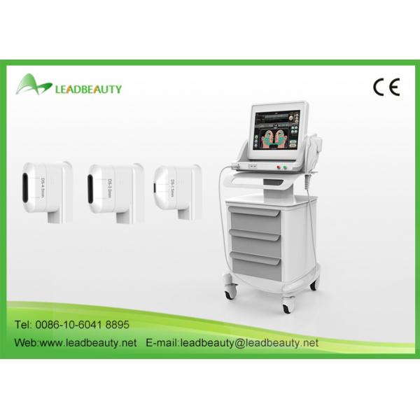 China Vertical salon hifu machine / high intensity focused ultrasound hifu for wrinkle removal / hifu face lift 2016 factory