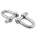 Polished Stainless Steel Shackle for Durable Lifting and Connecting Requirements