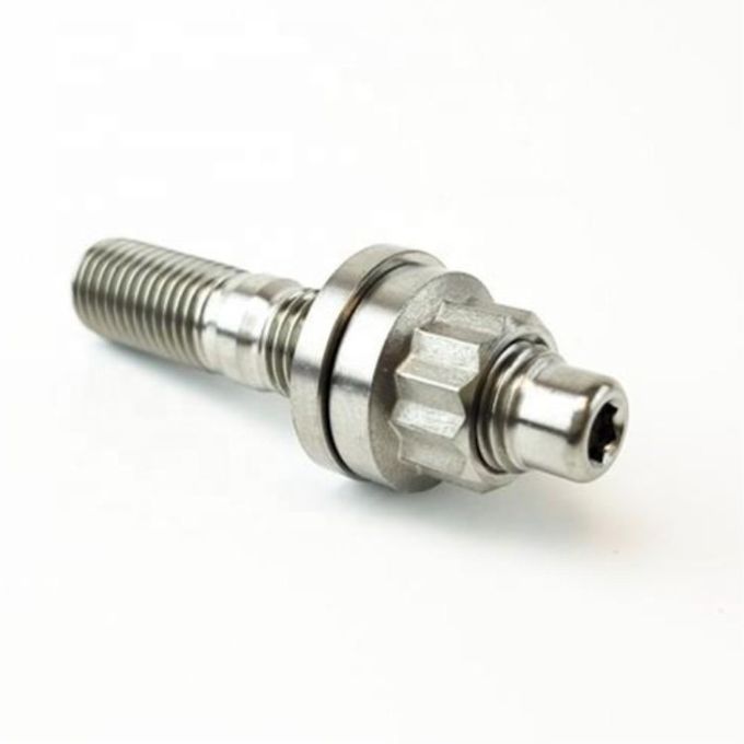 CNC Titanium Exhaust Manifold Stud Kit Burnt Blue GR5