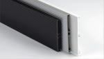 Aluminum Foil Brushed Black Pvc Skirting Plastic Kitchen Cabinet Plinth