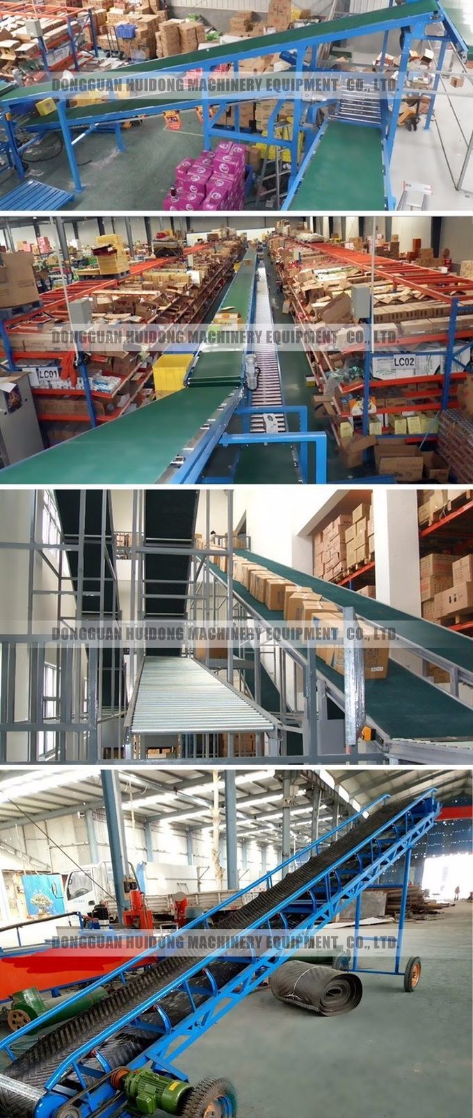 Industrial Equipment Food Grade Conveyor , Inclined Cleated Belt Conveyor
