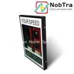 Bolted Installation Method Slow Down Speed Limit Signs Red And Amber Outdoor