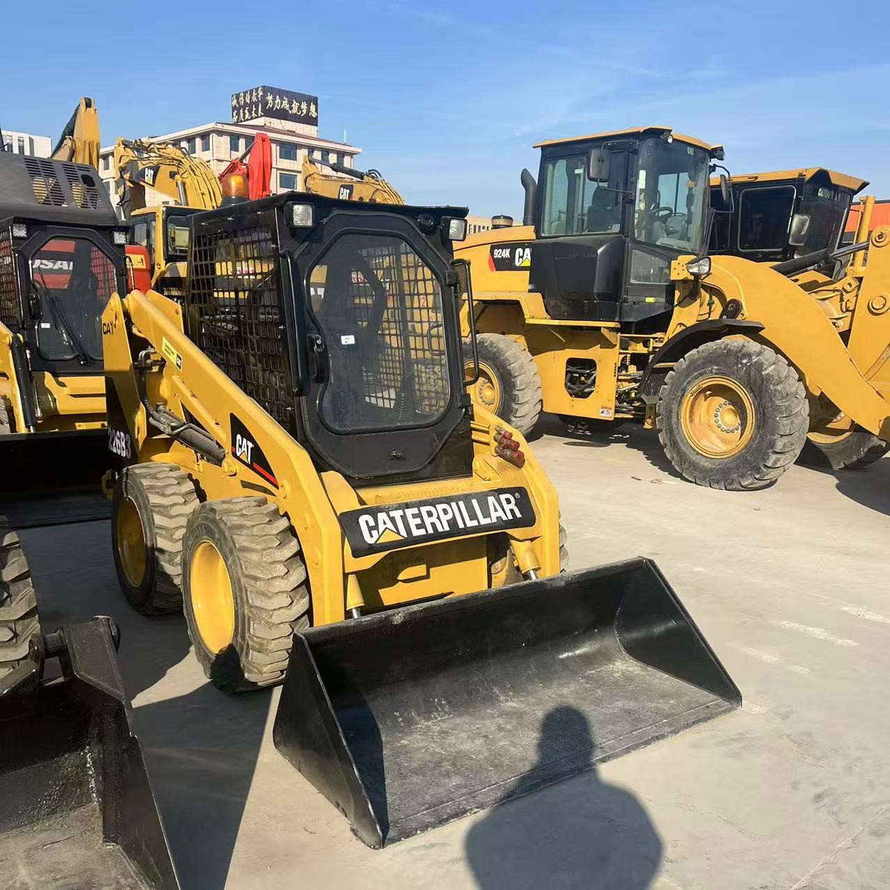 New Arrive Used CAT 226B3 44.7Kw Wheels Skid Steer Loader For Construction