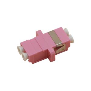 China Ceramic Sleeve Fiber Optic Adapter Plactic Single Mode Duplex SC APC Coupler For FTTH factory