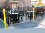 Homes And Garden Iron Picket Fence Powder Coated Tubular Metal