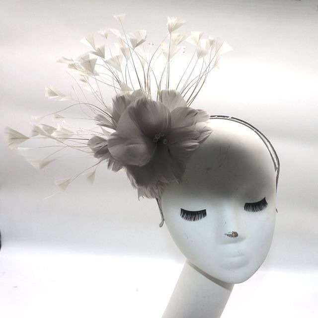 Shipping DHL UPS FEDEX EMS TNT Elegant Party Headband with Goose Feather Flower Mount