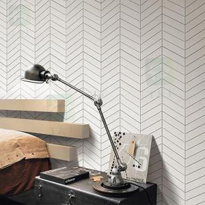 China Morden Fish Bone Marble Mosaic Background Wall Tiles For Living Room factory