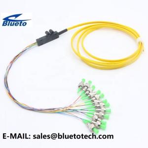 China Flat Ribbon Fiber Pigtail 12Core Fanout 0.9mm SM Tails 12fiber FC/APC Fiber Optuc Pigtail IEM Grade B1 Quality Leve factory
