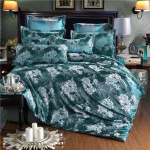 China National Standards Color Fastness Grade Satin Silk Hotel Bedding Sets in European Style factory