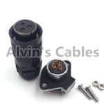 High Performance Industrial Power Connectors , Led Cable Connectors Bayonet