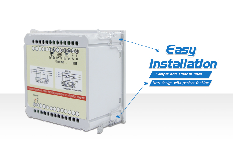 3 Phase Digital Ampere Meter Current Meter Rs485 Modbus Meter