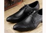 Mens Burgundy Dress Shoes Vintage Italian Goodyear Welted Full Grain Leather