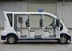 Fiber Glass Body Full Enclosed Electric Utility Vehicle Patrol Cart With Alarm