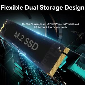 Intel Celeron Series Processor Custom Mini PC With Dual COM And HDMI For