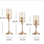 Aluminium Candle Holder Stand , Round Curved Nordic Candlestick