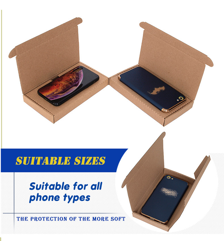 Environmental Waterproof Digital Accessories Box Corrugated Packaging Box For All Phone Type