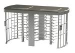 Double Sides Solenoid Locking Mechanism Full Height Turnstile Semi auto Rotating