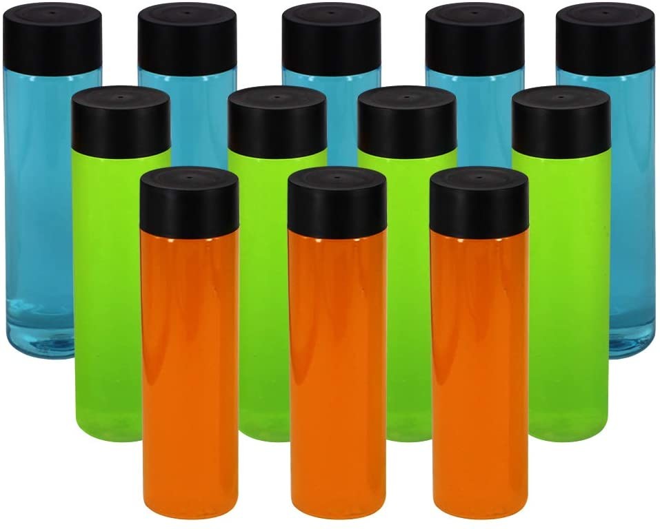 Blue Lid 18.6 Oz 5500Ml Clear Plastic Beverage Cans
