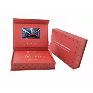 7 inch TFT LCD video display box, custom print design Gift Box with LCD screen