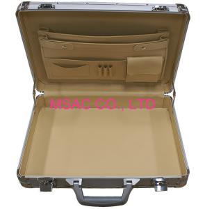 China Silver Custom Aluminum Laptop Carrying Case For Women With Metal Lock factory
