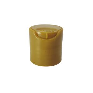 China Polypropylene 24mm Yellow Disc Top Cap For Shampoo Bottle factory