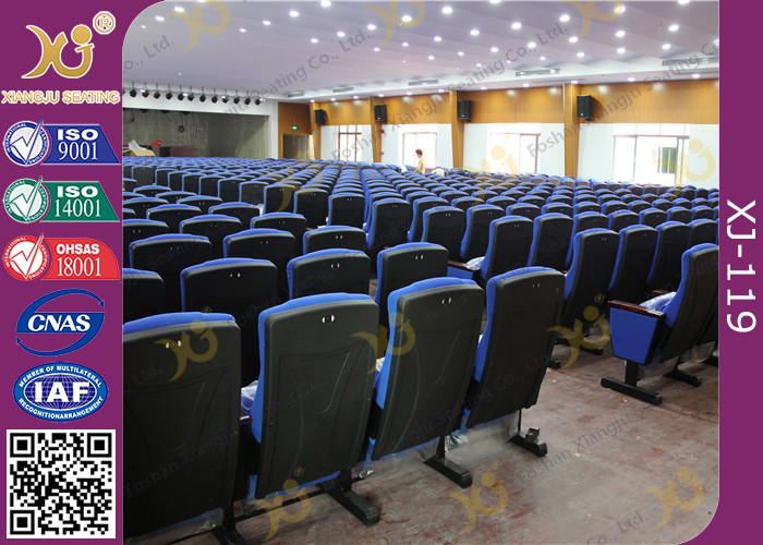 Strong Fixed Ground Auditorium Theater Seating / Chairs With Writing Board