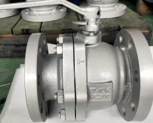 China JIS10K 2-PC FC200 cast iron ball valve factory