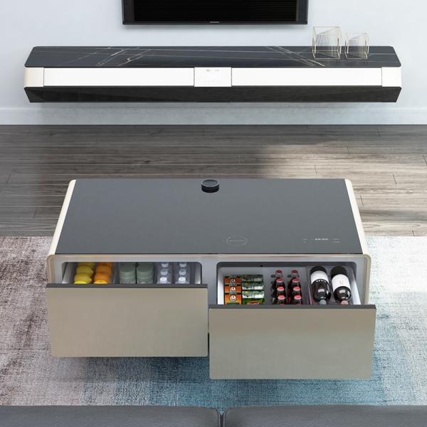 Living Room Furniture Wine Cabinet Refrigerator with Coffee Table and Beer Cooler