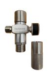 18/8 Cartridge Shell Aluminum Nitrogen Mini Regulator 0-60PSI Gauge