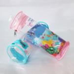 OEM Round PVC Pencil Bag / PVC Stationery Bag Cute Printing With Zipper