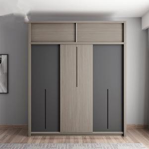 China Melamine Board Custom Wood Furniture , Combination Sliding Door Wardrobe factory