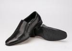 Slip On Round Toe Men Formal Dress Shoes Oxford Style Full Grain Leather Dress