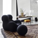 Velvet Leisure Sofa Chair Fabric Living Room Chaise Longue Customized