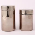 250ml Plastic Custom Logo Design Chrome Gun Gray Color Supplement PE Container
