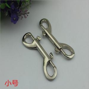 China Handbag hardware 85 mm length nickel color swivel snap lobster claw clasp hook with nickel free factory