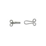 8mm Brass Hook And Eye Non Slip Nickel Free For Dress / BRA / Trousers